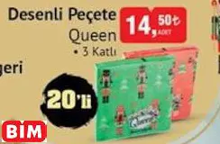 DESENLİ PEÇETE QUEEN DESENLİ PEÇETE QUEEN